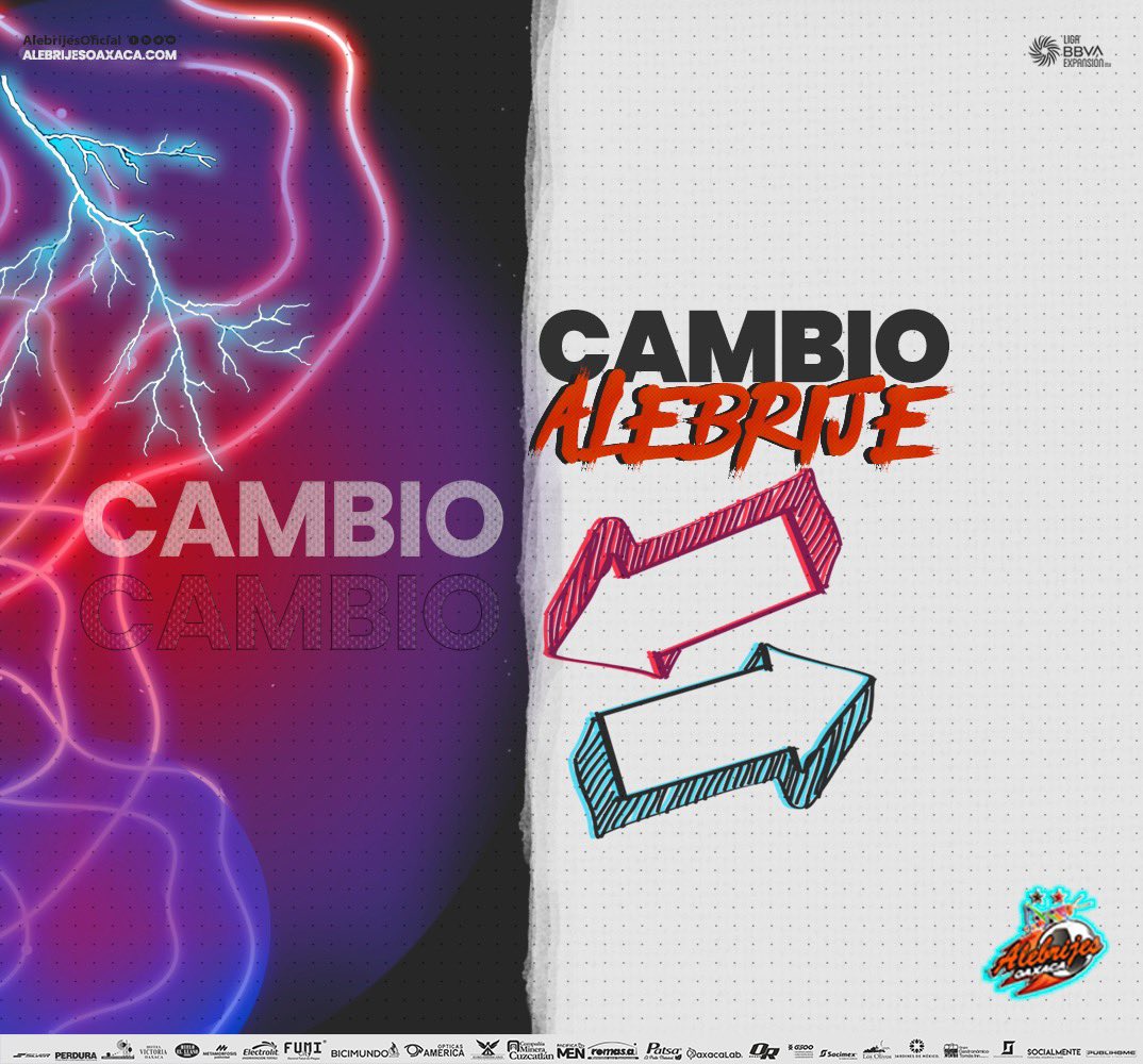 AlebrijesOaxaca's tweet photo. #AleVsLeo 2T| ⏰
74’ Cambio de #Alebrijes🦗 sale Néstor Corona entra @JairForty
#JuntosXLaTercera⭐️⭐️🏆
#AlebrijesEsOaxaca💚🖤🧡 https://t.co/epkVNgwGqJ