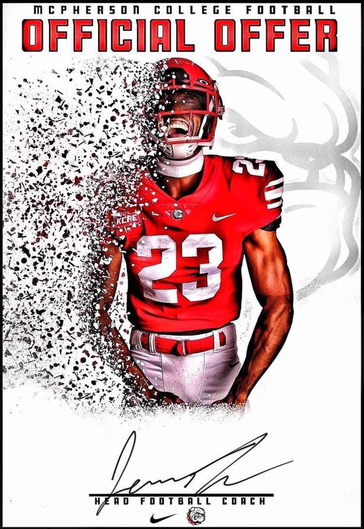Garrettpadgett5's tweet photo. Blessed to have received an offer from McPherson College! Thank you @CoachJFisc @MACBulldogsFB @BrockLong26 https://t.co/99JzdUd1hl