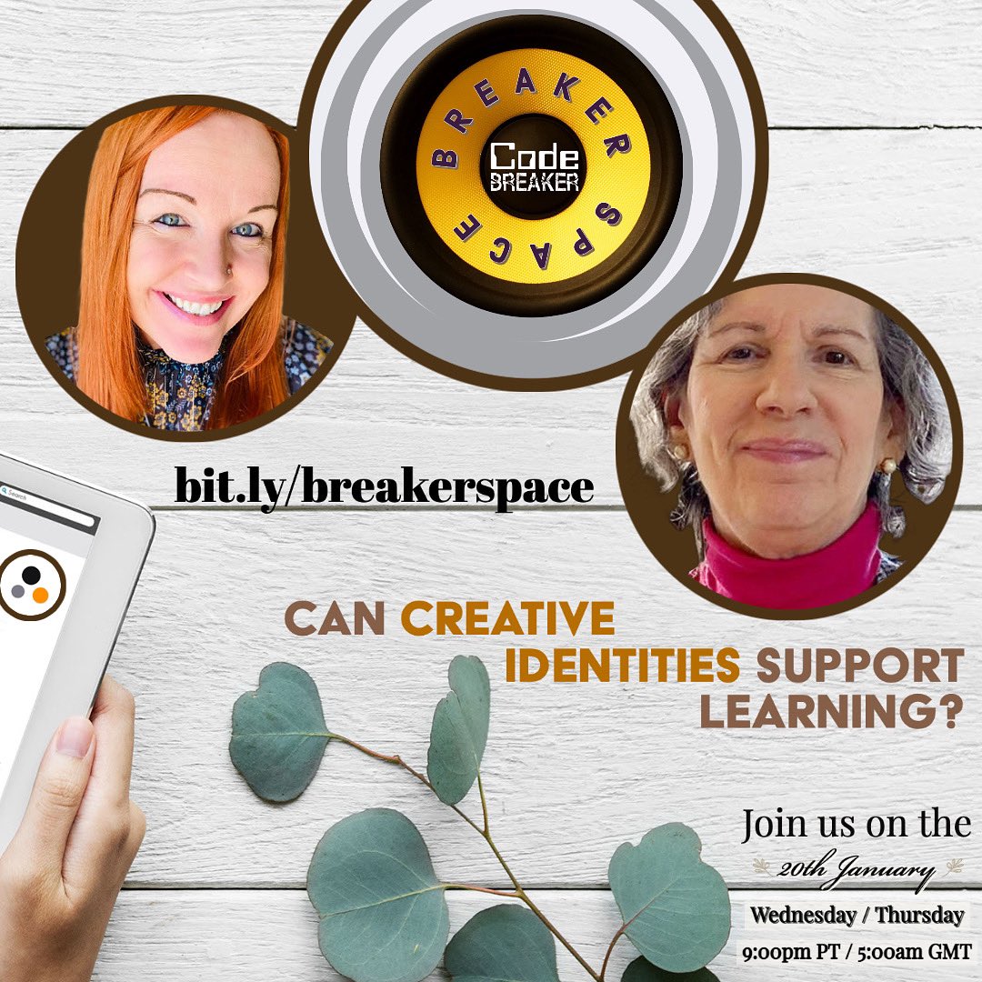 redefineED's tweet photo. 🔔 Join us for an #edChat in #audiospace, in 15mins!
💥 We’ll be #sharing all about #CreativeIdentities!
🪐 https://t.co/v5uWWaILFJ https://t.co/LOezdOr5Ck