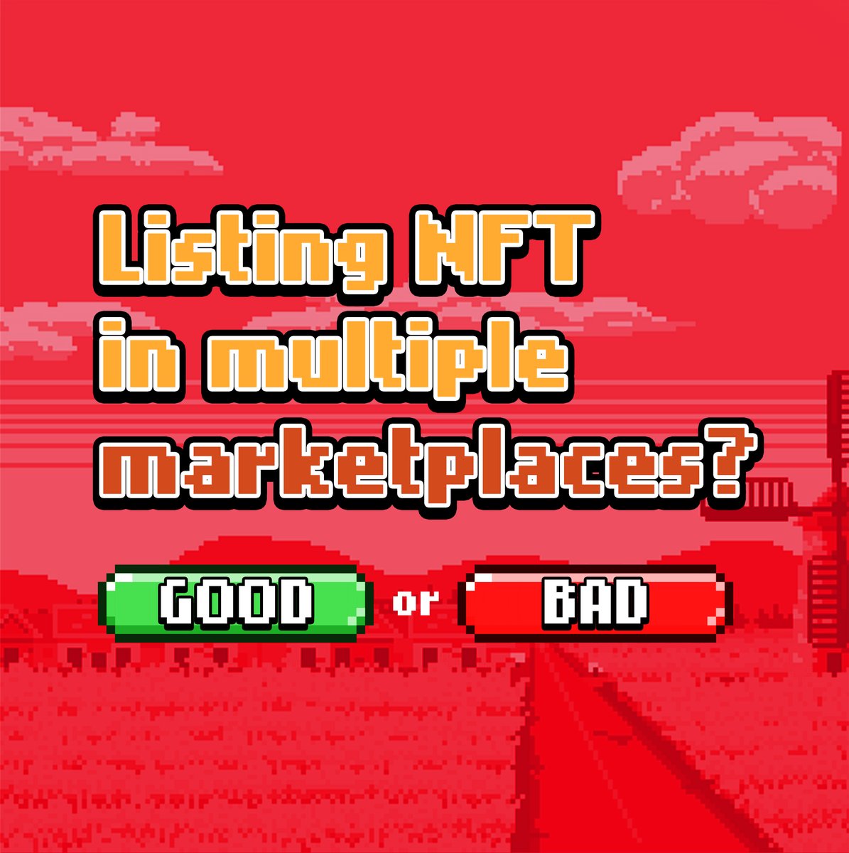 🔒 Some #NFTMarketplace do not allow users to list an NFT in multiple markets. 

💭 As an #NFTcollector or creator, would you recommend listing the same #NFT to multiple marketplaces? 

Comment below!  ⬇️