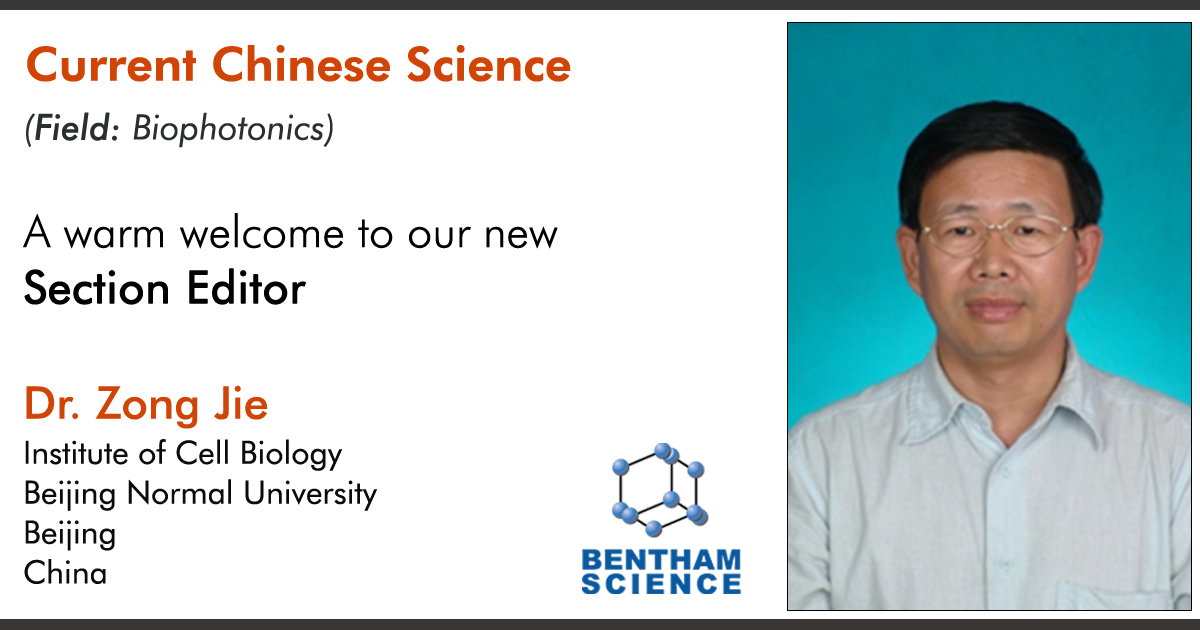 BenthamScienceP's tweet image. We are pleased to announce that Dr. Zong Jie has been appointed Section Editor of the journal &quot;Current Chinese Science&quot;

We wish them all the best and look forward to having them in conversations with experts in broad range of disciplines!

#announcement #chinese #sectioneditor