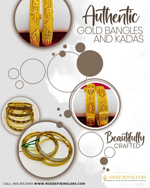nudeepjewelers's tweet photo. Authentic Gold Bangles and Kadas to compliment your look with a royal touch!
Visit us and explore the entire range only at:
Nu Deep Jewellers
8887 The Gore Rd., Unit # 47 
Brampton.
Call to order 905-913-0093

Website :https://t.co/gvwpT3Ov0s

#gold #goldbangles #women #kadas https://t.co/r6C32Z36Wg