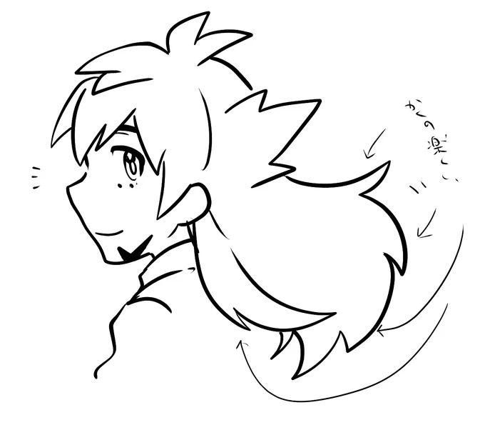 何回も言ってるかもだけどンデさんのここが描くの楽しいポイント 