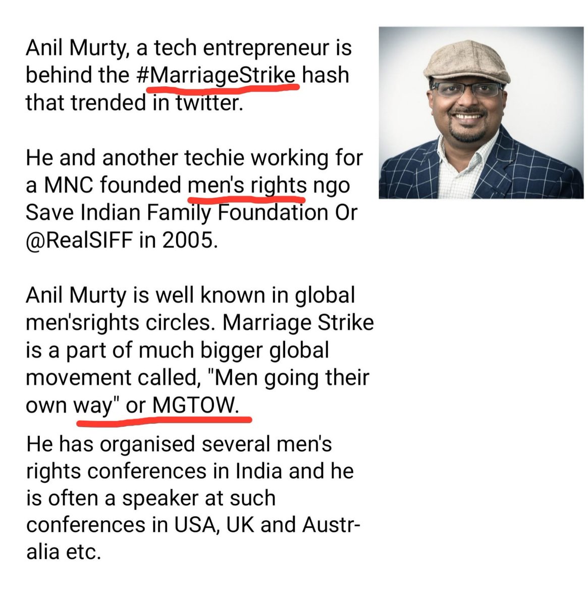 Ambar_SIFF_MRA's tweet photo. More information about #MarriageStrike #AnilMurty https://t.co/2TsdNMQvi4