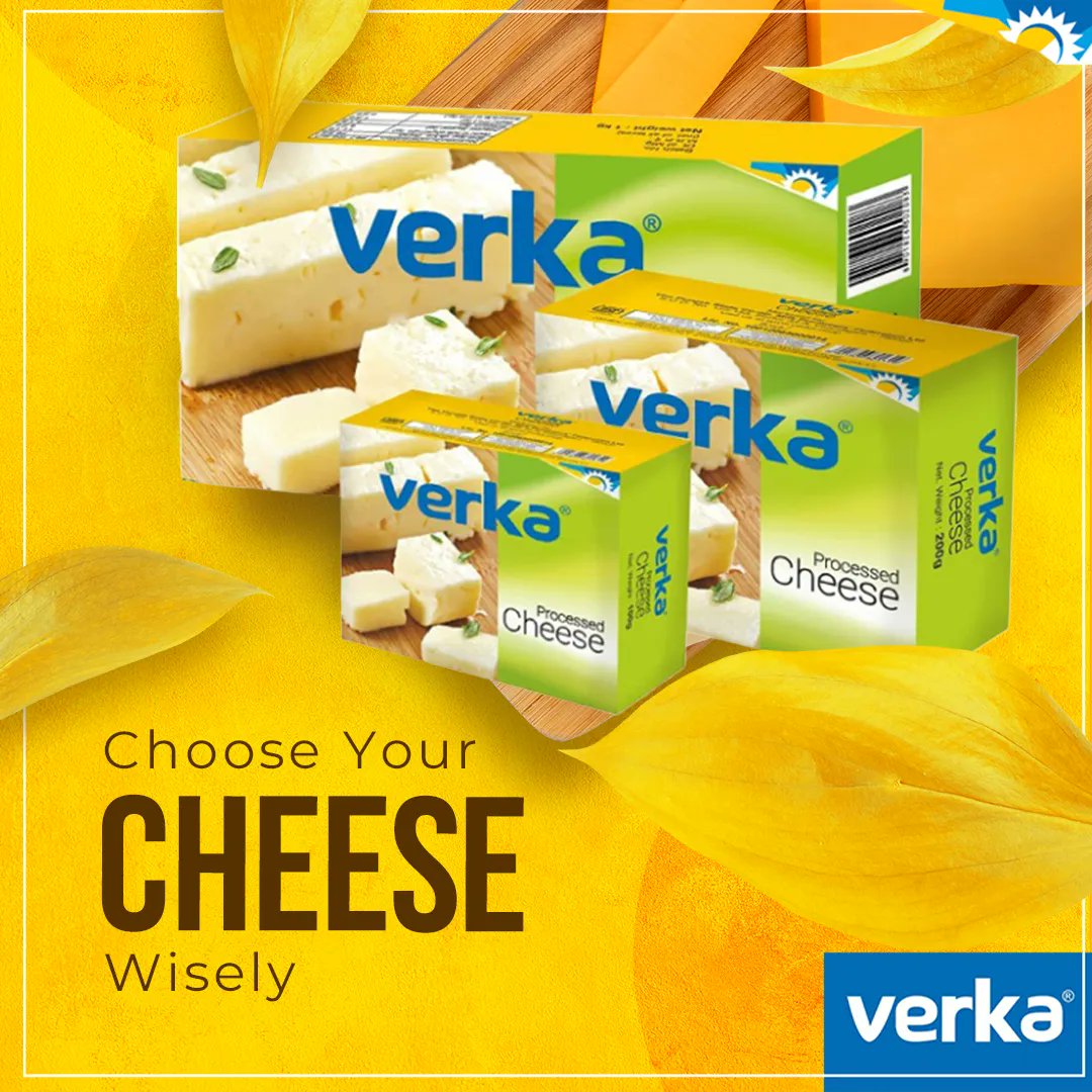 Verka_Coop's tweet photo. When health is the concern, choose wisely!
Choose Verka Cheese!
Share your stories with us using #MyVerkaMyStory
#verka #verkacheese #cheese #cheeselover #chooseyourcheese #cheesy #cheesygoodness #goodnessofcheese #processedcheese #eathealthy #healthyfood #healthylifestyle https://t.co/m5Ewugb9b8