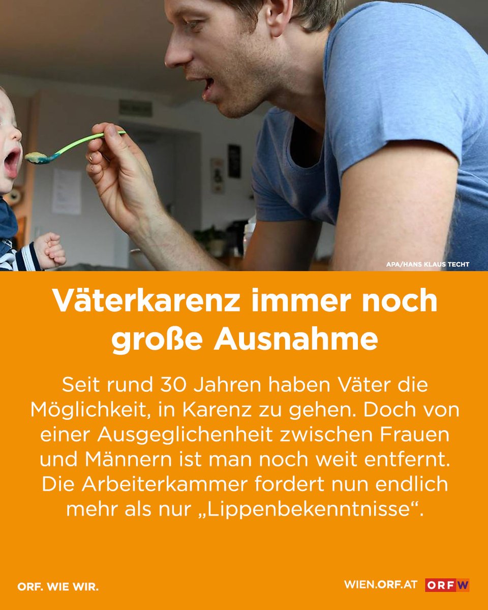 RadioWienHeute's tweet photo. Laut Arbeiterkammer (AK) Wien gehen bei acht von zehn Paaren Männer weder in Karenz noch beziehen sie Kinderbetreuungsgeld. https://t.co/1ZeYoxUs5x