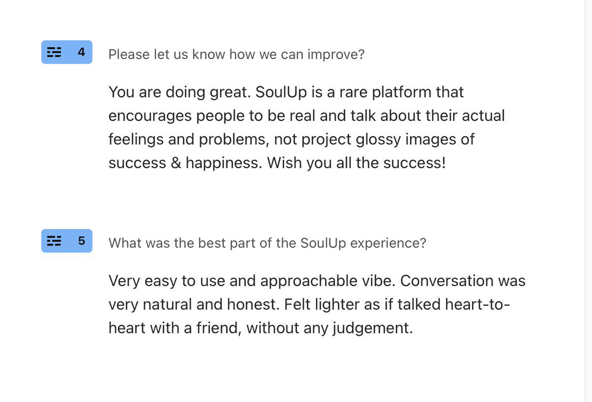 SoulUp7's tweet photo. Yay! This is so re-affirming! #human #conversations #MentalHealthMatters https://t.co/r2hJmZ9q9g