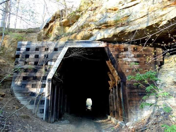 When I was exploring the abandoned kings hollow tunnel in a abandoned  town in Ohio