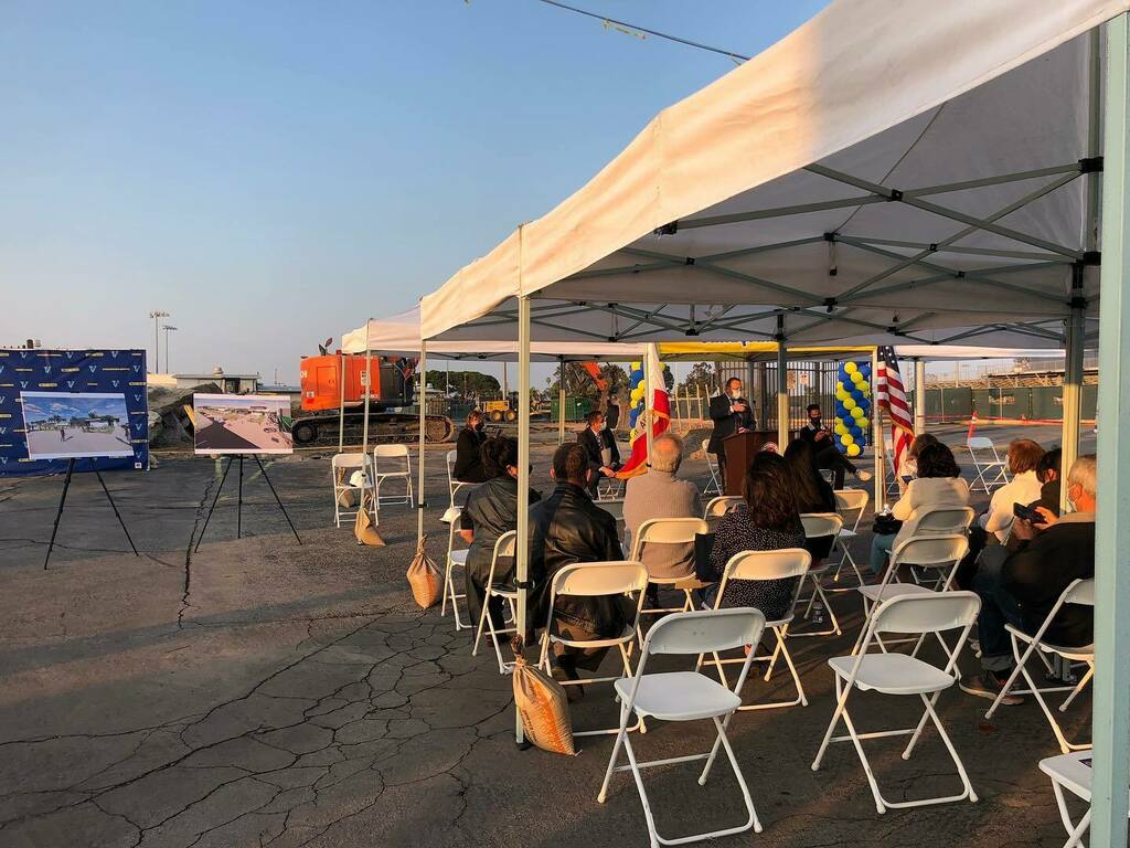 JeremyCogan's tweet photo. Hard to imagine, but the strip of dirt @valley.hs.falcons in front of today’s Groundbreaking Ceremony is going to soon be the best Culinary Arts training facility in Orange County alongside an Automotive Technology center modeled after the very best work… https://t.co/QAjDCRZSOk https://t.co/cvYuIQWMcs