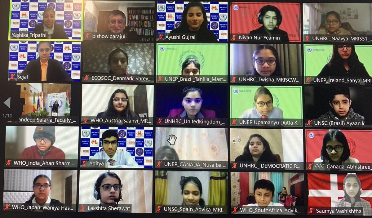 BishowParajuli's tweet photo. Glad to address Model United Nation #MUN event @ #ManavRachna Int. School in Faridabad, NewDelhi. Youth play critical role in finding solutions to global problems & therefore engaging & embracing them in all global & local development issues & challenges is critical . https://t.co/jRxlWTEcuA
