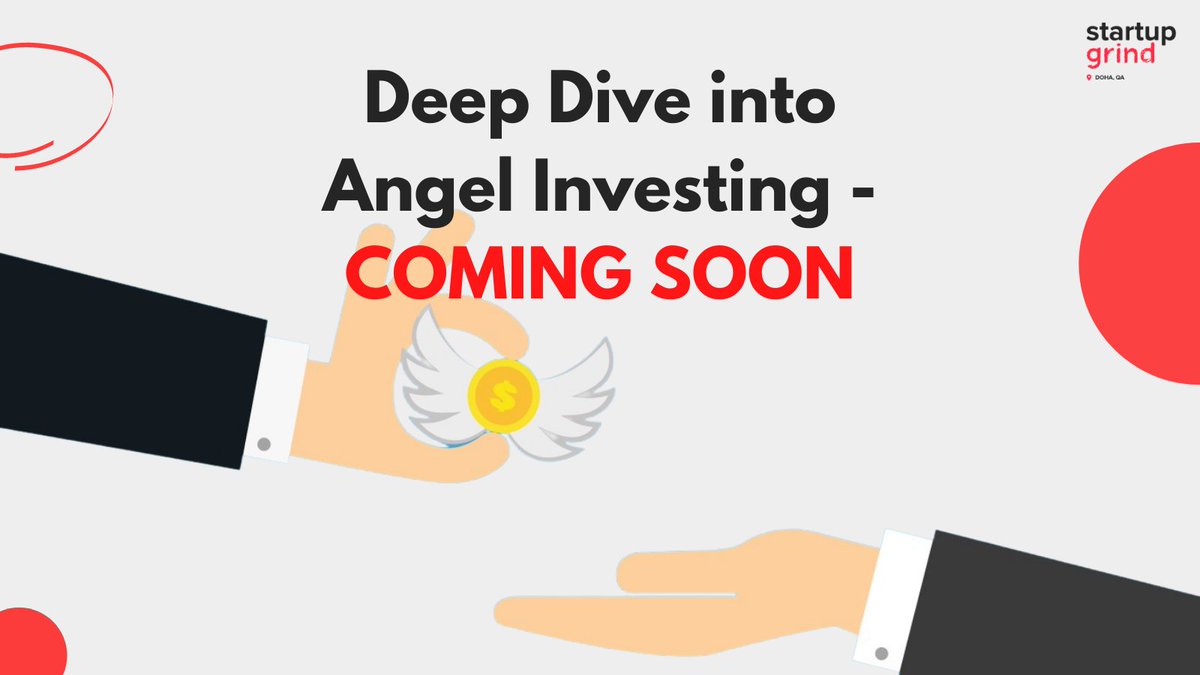 DohaGrind's tweet photo. Find out the role of an Angel Investor in a startup and what they look for before investing. 

Stay tuned as we launch our next event soon.

#startup #Qatar #angelinvestment #startupgrind https://t.co/VrafrD7g3r