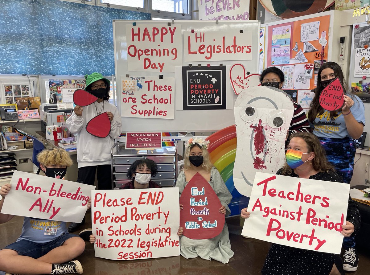 MiliLaff's tweet photo. Happy Opening Day! 👩‍⚖️

It was awesome to hear #PeriodPoverty be discussed in the @HawaiiSenate opening remarks as a legislative priority. For 3 years teachers &amp; students have been trying to get a bill passed. 

Let’s get this done! Sign-up to help us https://t.co/6waJtyBy5n https://t.co/7dXCAYYzBs