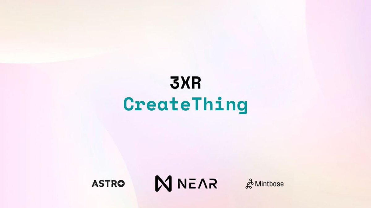 rendal73's tweet photo. Now you have the ability to create 3D galleries with virtual reality support

The @threexr_ team is launching a new product called #CreateThing to create your own galleries and package them as #NFT

Try▶️https://t.co/Z032z5LfNP

#NEAR #3d #NFT #gallery 
@NEARProtocol
@mintbase https://t.co/s4bOHcDzc4