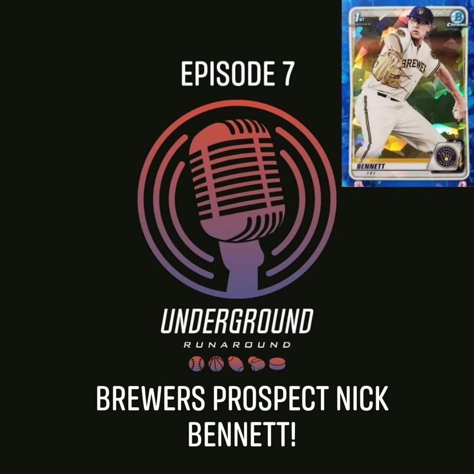 UndergroundBrks's tweet photo. Episode 7 is live!
Milwaukee Brewers prospect @Nickbennett_888 joins us to talk baseball!
YouTube:
https://t.co/qN3Wr5jctA
Spotify:
https://t.co/KgkR9K8KoZ
iTunes:
https://t.co/gqpdYgoqrF
#NickBennett #MilwaukeeBrewers #Baseball #MiLB #MLB #Podcast #UndergroundRunaround https://t.co/2ImH2dJ9AH