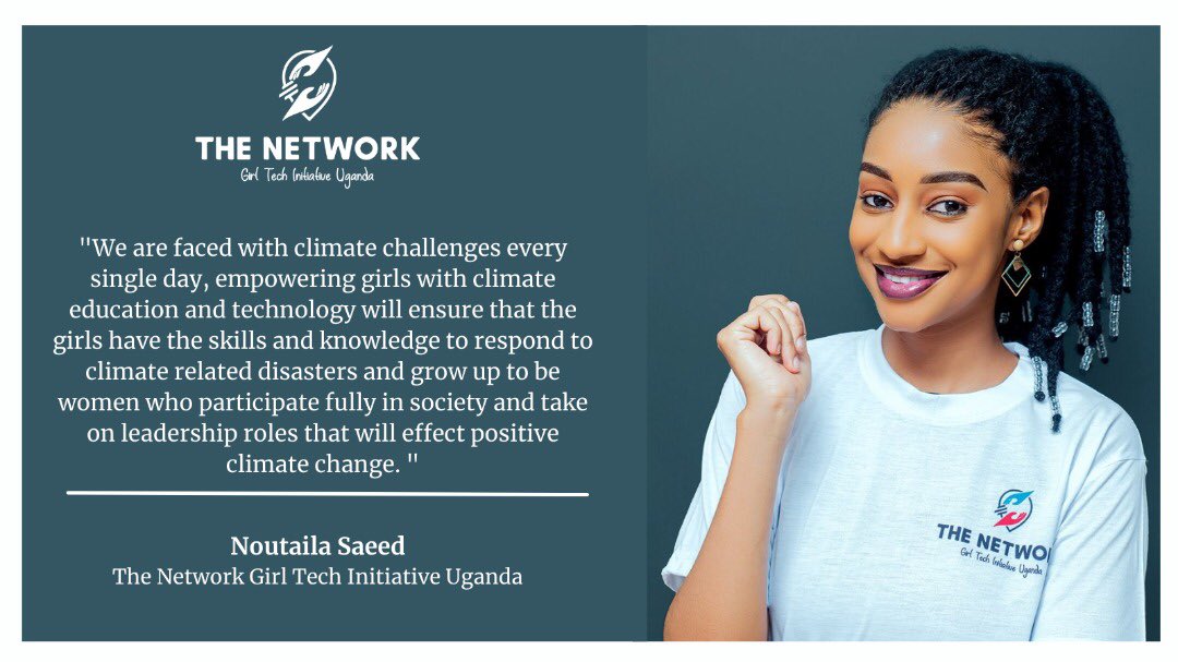 thenetcoGTIU's tweet image. “Empowering girls with #climateeducation and #technology will ensure that girls have skills and knowledge to respond to climate disasters and grow up to be women who participate fully in society and take on leadership roles that will effect positive #climatechange”
Noutaila Saeed