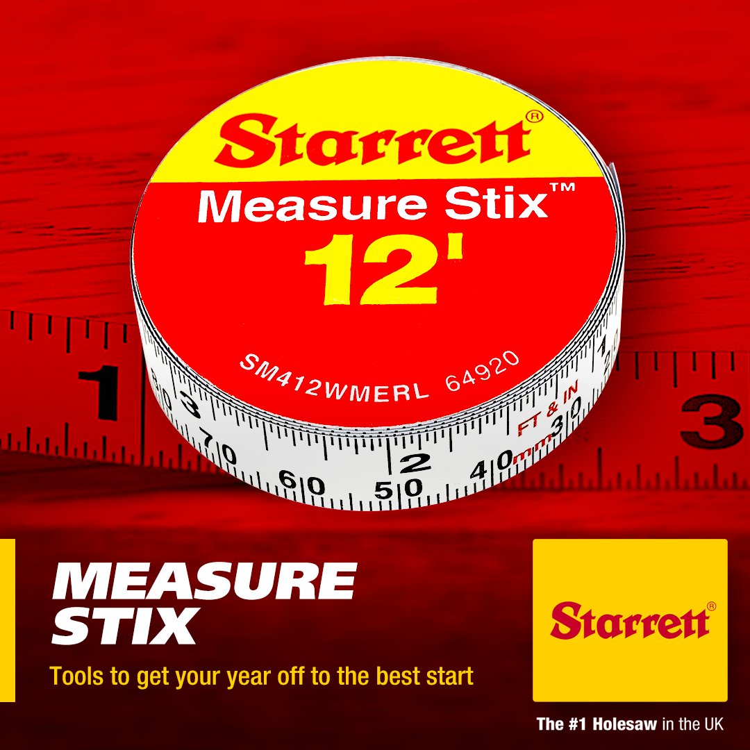 Take the opportunity now to replace your Measure Stix 📏. Manufactured with high-quality precision steel, mount them to work benches, saw and drafting tables using the permanent adhesive backing for convenient, at-a-glance measurements.

#Starrett #FreshStart #MeasureStix #Trades