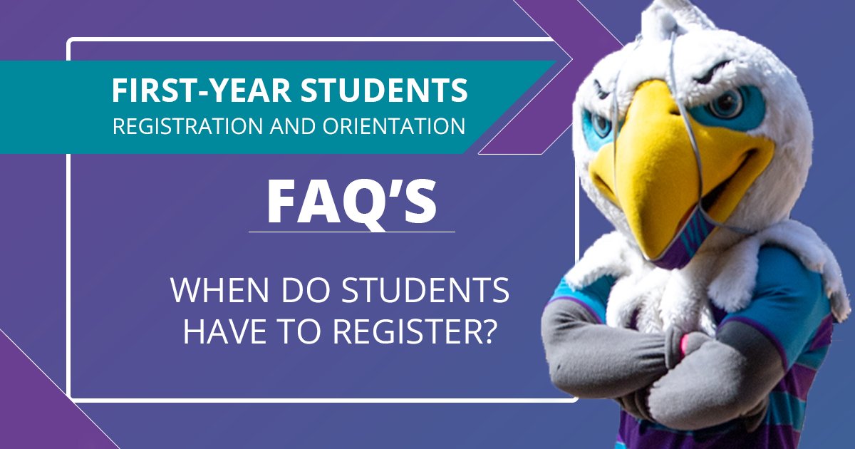 NWU FAQ: When do students register for 2022?

Online registration for:
*Full-time first-year students is from 25 Jan - 16 Feb 2022.
**Full-time senior &amp; returning students is from 31 Jan - 18 Feb 2022.
Read more: fal.cn/3ltff

#MyNWU #NWUFirstYears