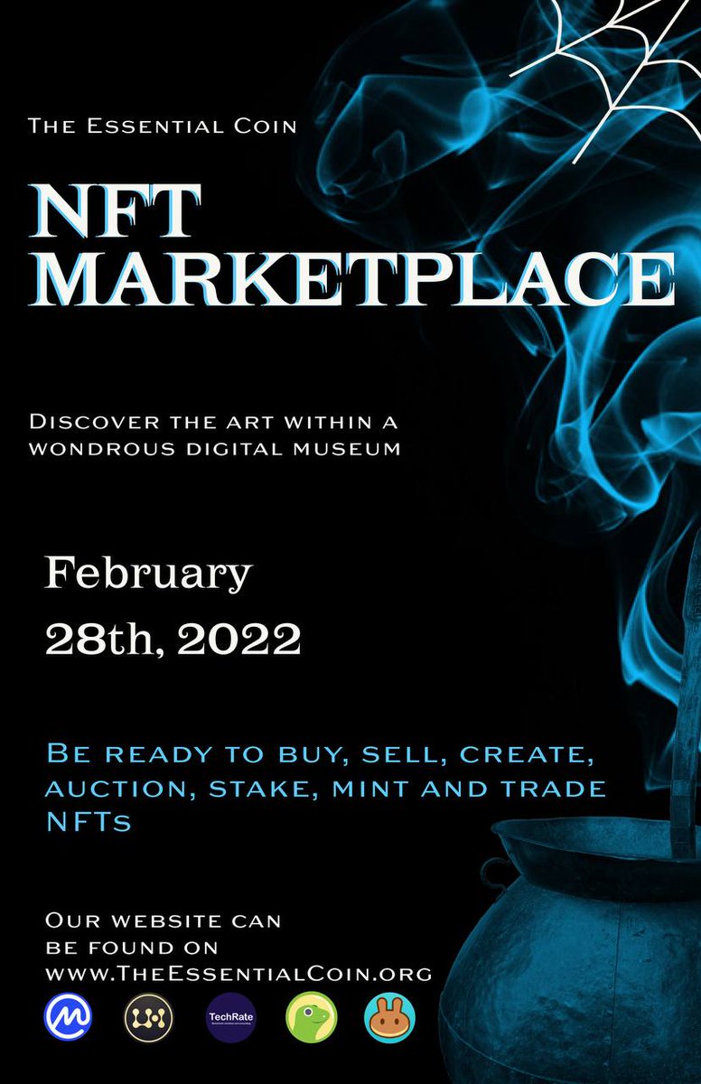 terry265's tweet photo. Mark This Date on Your Calendar 2/28/22. History Will Be In The Making When @essentialESC Launch Our Own NFT Marketplace. @elonmusk @CoinMarketCap @VitalikButerin @coingecko @PancakeSwap @cryptocom   CONTRACT:0x4c48cca6153db911002f965d22fdefcd95f33be9 💎✅🏛🎬🎥🎥🎥🎥🎥🔥🔥🔥🔥🎯 https://t.co/NjVB4DQZvM