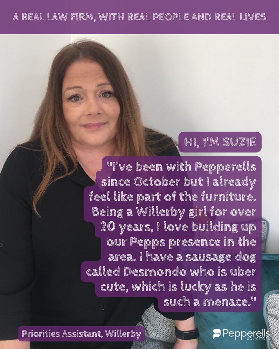 A REAL LAW FIRM, WITH REAL PEOPLE AND REAL LIVES.

We are proud of the people who work here at #TeamPepps.

From our front of house call takers to our team of experienced lawyers, here is a chance to find out more about the amazing people behind the firm.

#RealPeopleRealLives