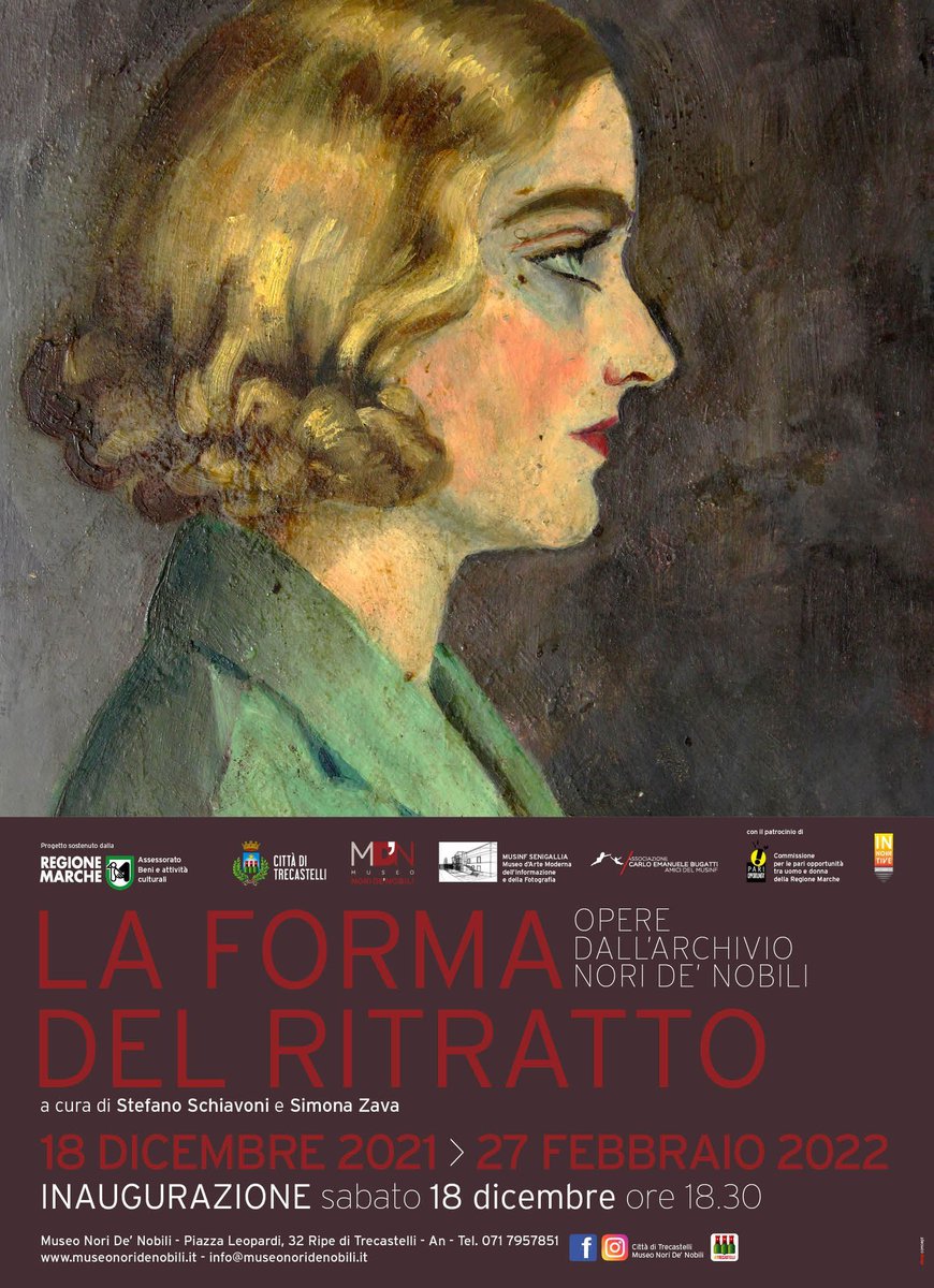 MarcheTourism's tweet photo. Conoscete la geniale pittrice marchigiana #NoriDeNobili?
Il Museo Nori De' Nobili, a Ripe di #Trecastelli (AN), ospita fino al 27 febbraio 2022 la mostra "La forma del ritratto, opere dall'archivio Nori De' Nobili".
Info 👇
https://t.co/h6LqFudL7u
#destinazionemarche https://t.co/BwOtZZAwxD
