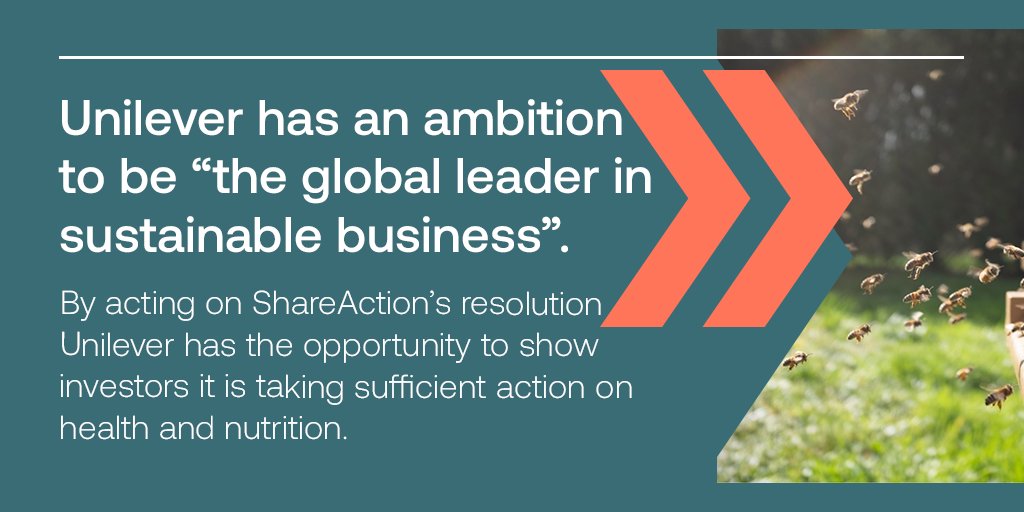 CastlefieldUK's tweet photo. Food manufacturers like @Unilever have a huge role to play in defining food environments.
They have the ability to greatly influence, and ultimately improve, public health on a global scale. https://t.co/A1GEWKca7O
#UnileverResolution @ShareAction https://t.co/AvSCm14gq0