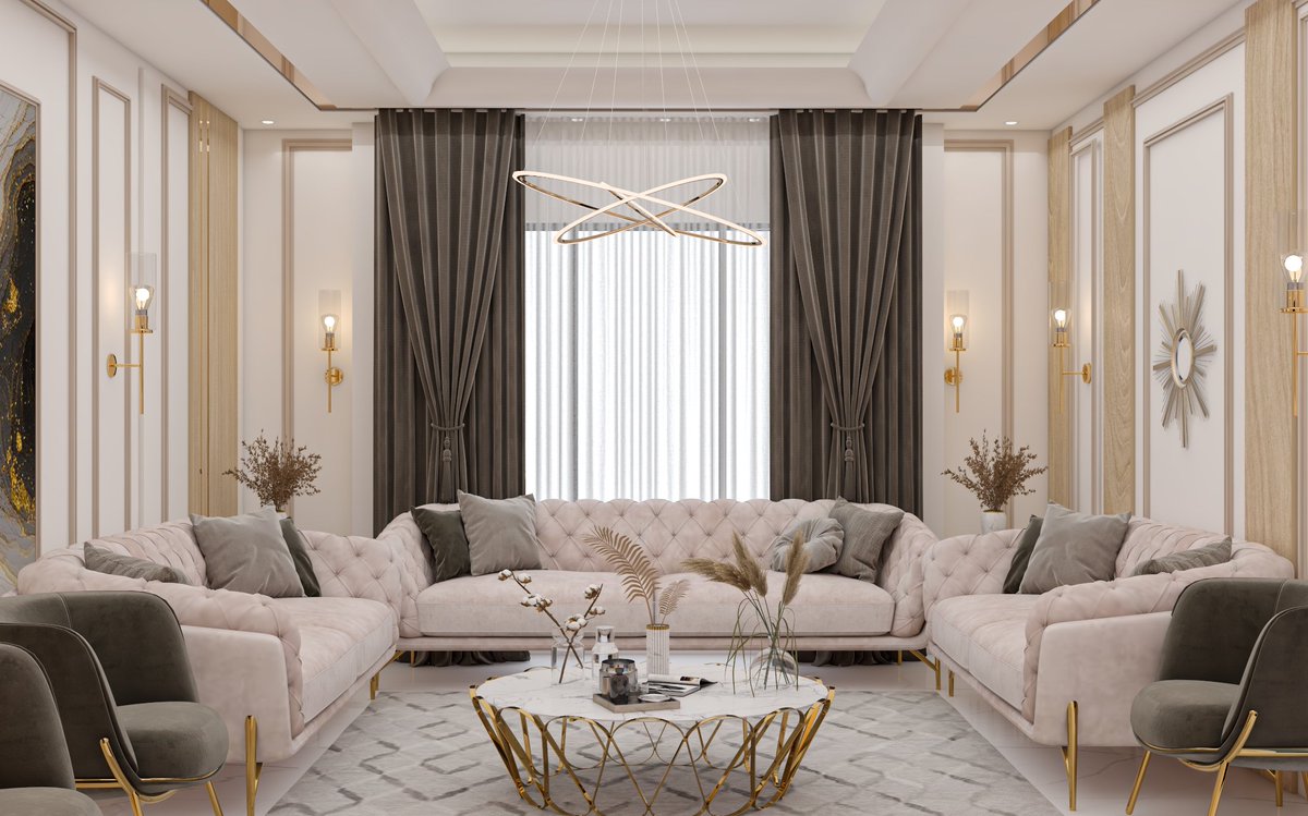 تصميم أنيق لغرفة المنزل مع استخدام ألوان هادئة لإبراز جمال البيت ❤️❤️

الطلب على الخاص 📩📩

 #محمد_العجمي #تصميم