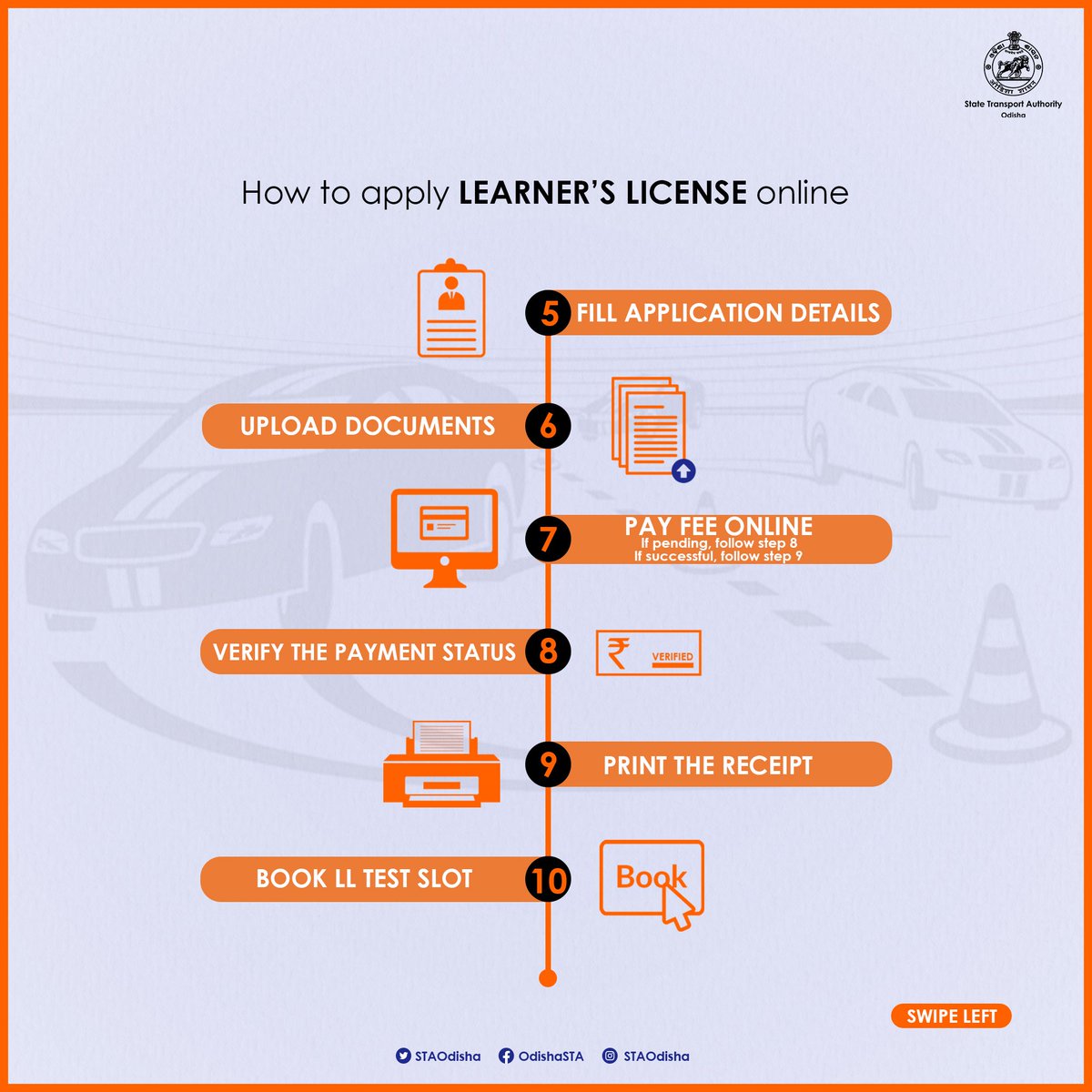 STAOdisha's tweet photo. The first step to driving a motor vehicle is to obtain a Learner’s License. 

Here is everything you need to know about the process for applying Learner's License in #Odisha 👇

#LearnerLicense

@CTOdisha https://t.co/diI1k4T3d1