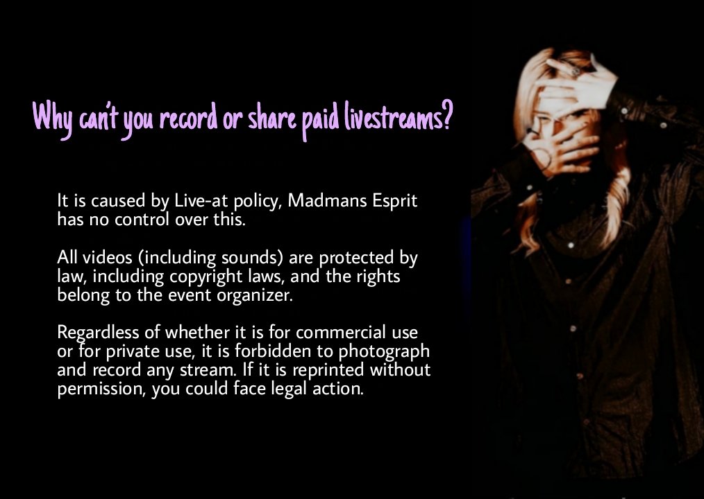 MadmansEsprit_W's tweet photo. -Why concert livestreams are paid now? 
-Why can’t you record or share paid livestreams? 
-Why Kyuho is now doing more content on Patreon instead of free content?
-Why Kyuho is no longer active on social media?

#MadmansEsprit https://t.co/wDB7PXlzFu