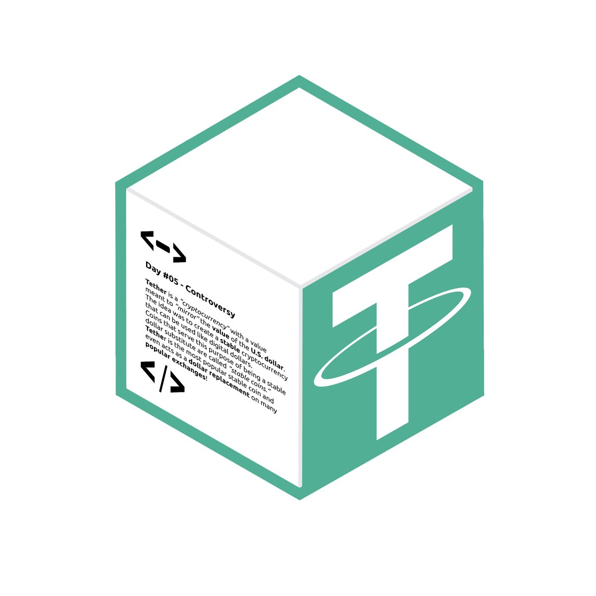 1day_1block's tweet photo. Day #05 - Controversy

Tether $USDT - Block #05
Unlockable Content

https://t.co/i5wDxXLCFN

#NFT #OpenSea #NFTCollection #NFTCommunity https://t.co/WxEZ9yEXOe