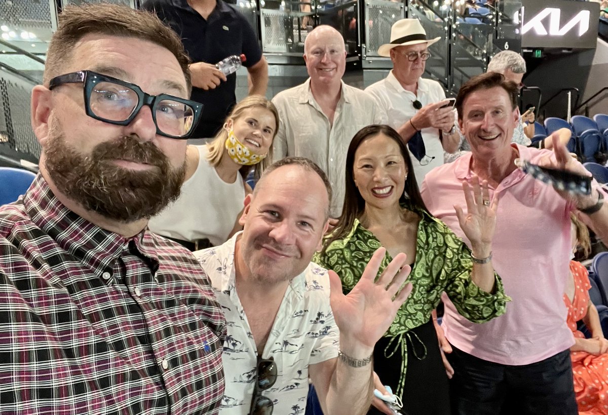 paulohalloranIR's tweet photo. Great to attend the #AustralianOpen22 with some of our amazing clients from @CBPLawyers tonight! 🎾 https://t.co/XfpHvo0GN5