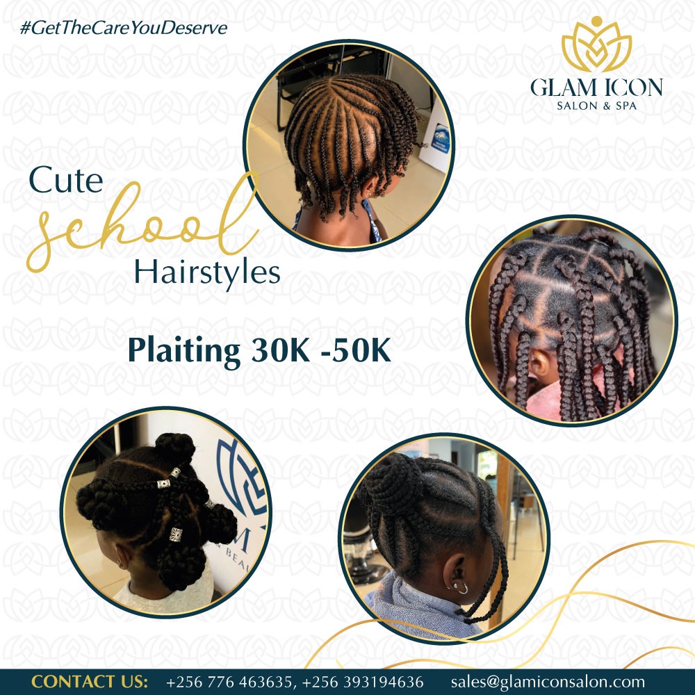 glamiconsalon's tweet photo. Back to school means back to school hairstyles! It won't be long before your kid needs another visit to the salon. Drop by to touch up your little man's look and give your little girl a cute new look.

Call: +256776463635 | +256393194636

#PickALook
#GetTheCareYouDeserve https://t.co/PwnuUAtFtm