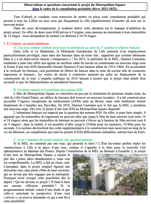 lille_en_grand's tweet photo. Oyez Oyez 📣. La consultation sur le #MetropolitanSquare finit demain. On reposte notre avis, inchangé, d'il y a 10 jours. Avis envoyé par mail à participationcitoyenne@mairie-lille.fr (mais vous pouvez aussi le faire sur https://t.co/m8hc24MmQv) cc @lillefrance @vinciimmobilier https://t.co/yuYwSFe688