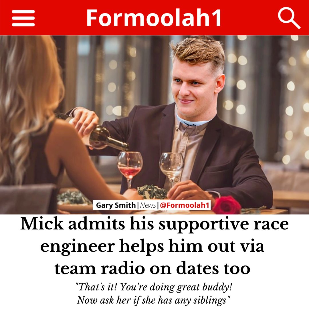 formoolah1's tweet photo. He’s such a great guy! He even offered to help out after dinner but I told him I’ve got it from here 😉

#mickschumacher #haasf1 #f1 #Schumacher https://t.co/t4mSjYMKT0