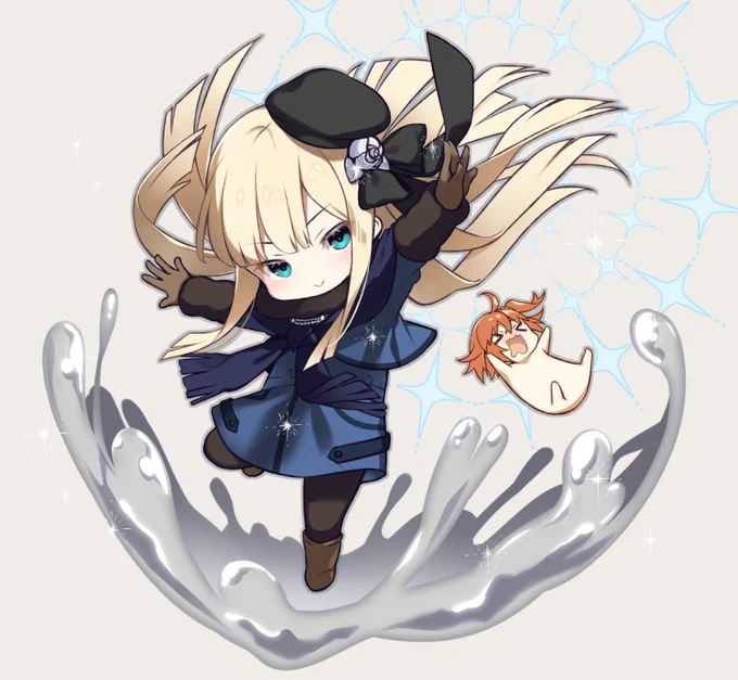 FGOのライネス:#キャラデザや衣装がめちゃくちゃ秀逸だと思うキャラ
後ろにぐだ子を書いたので一応FGOで…。落ち着いた茶紺黒の構成と金髪碧眼がドストライクなので!! 
