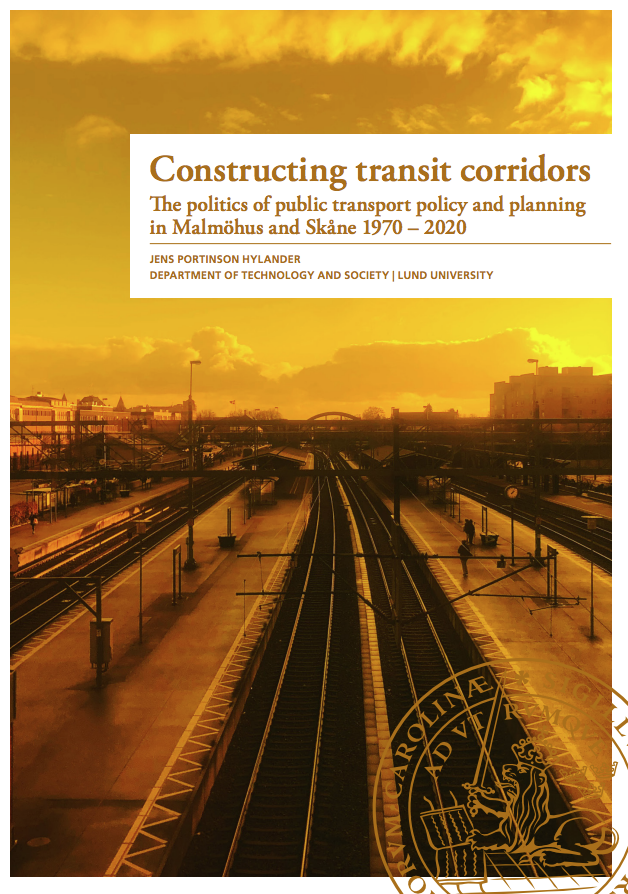 Interested in the politics of public transport in Malmö and Skåne? Join us tomorrow 21 January (from 10am) at the PhD thesis defense of @JensHylander, and read his thesis. 
Zoom link to the defense and the thesis can be found here: miljo.lth.se/om-oss/nyheter….