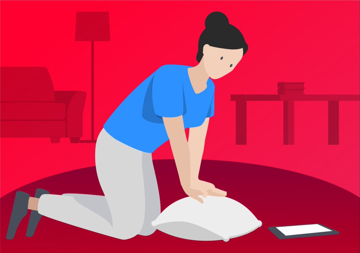 TheBHF's tweet image. The day you need to do CPR comes when you least expect it. 

Our free digital training tool can teach you to save a life in 15 minutes with just your phone and a cushion. Try RevivR now 👉 bit.ly/3qbWQN6