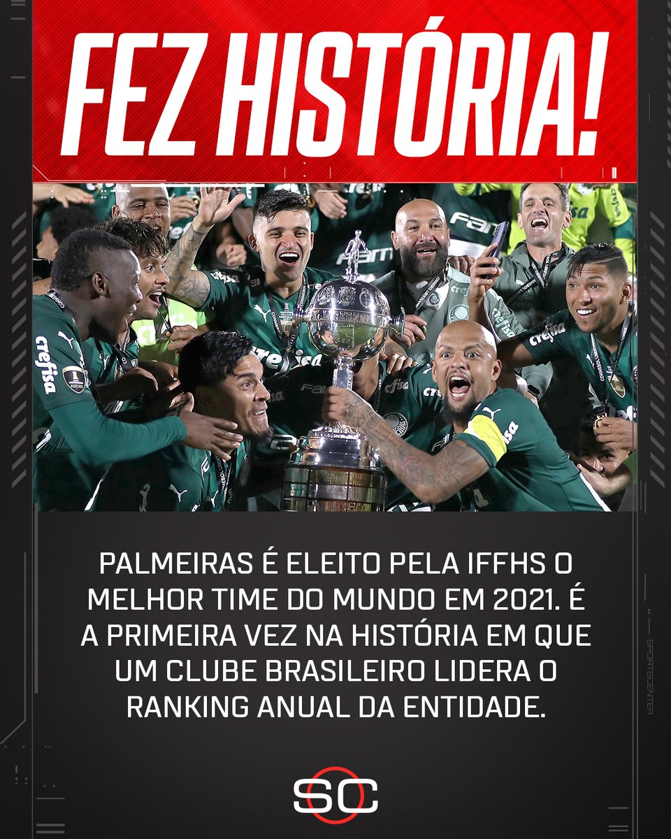 Palmeiras é eleito melhor time do mundo em ranking da IFFHS