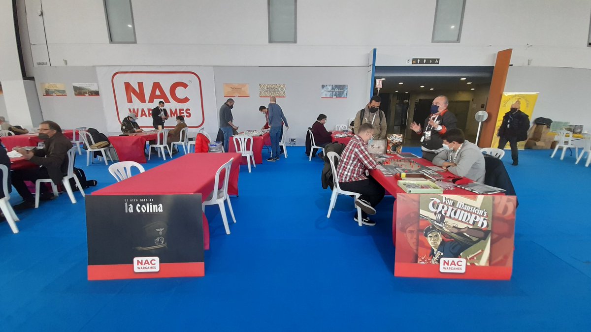 Las 16 mesas de #NACWargames y <a href="/MasQueOca/">MasQueOca</a> en las #BellotaCon22 organizado por <a href="/wargames/">Wargames</a> 
 
#juegosdemesa 
#wargames