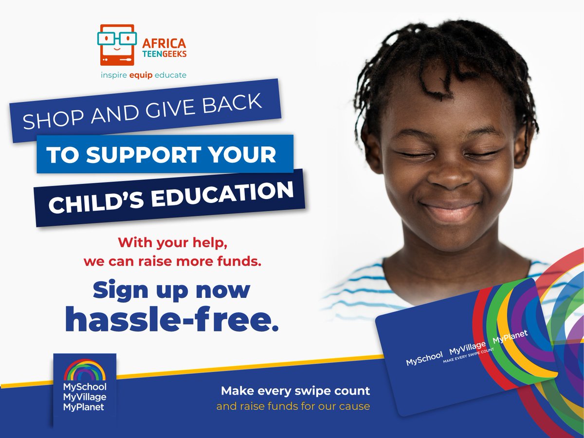 Want to support Africa Teen Geeks to reach more disadvantaged kids? Well now you can when you shop at Woolworths. Simply join MySchool and add us as a beneficiary to receive donations everytime you shop at Woolies. Complete the form on the following link:
tinyurl.com/st3z8s3u