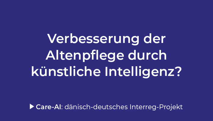PcTdigital's tweet photo. Wie könnte man die Altenpflege durch den zukünftigen Einsatz künstlicher Intelligenz verbessern?
Dieser spannenden Frage geht das dänisch-deutsche Projekt „Care-AI“ nach, an dem auch wir mitwirken.
Mehr Infos dazu hier: https://t.co/laLYf4ybKJ

#careai, #ai #ki #altenpflege https://t.co/hErOwCbv9p
