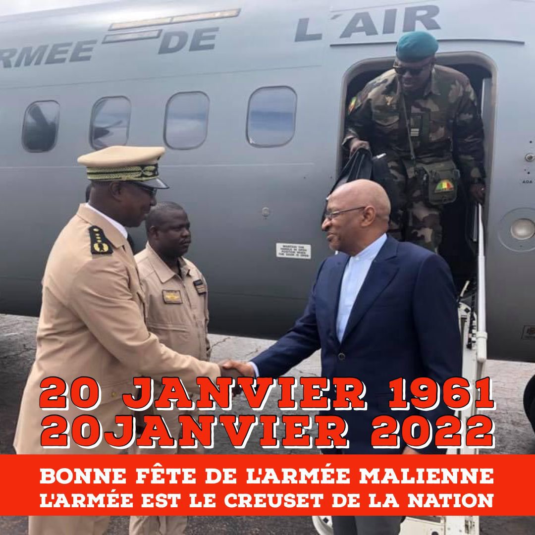 les_Amis_SBM's tweet photo. 20 JANVIER 1961-20 JANVIER 2022. 
BONNE FÊTE DE L'ARMÉE MALIENNE
L'armée est le creuset de la Nation. https://t.co/k9ZgmrLawx