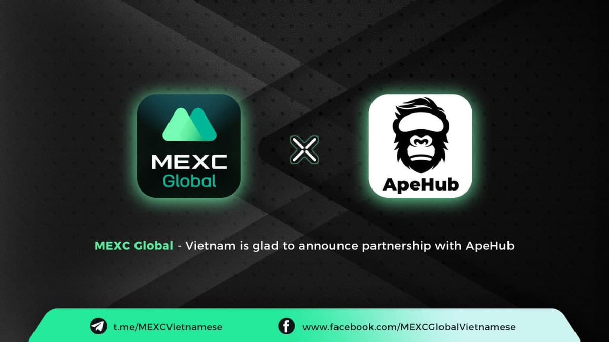 apehub_net's tweet photo. APEHUB CHÚNG TÔI VUI MỪNG THÔNG BÁO SỰ HỢP TÁC CHÍNH THỨC GIỮA APEHUB 🤝 MEXC 
👉🏻  Đăng ký tài khoản MEXC tại đây
 (https://t.co/nHjOUP9IUW)
Social ApeHub : https://t.co/McS7JSmn8f
#ApeHub #MEXC #apehub_net https://t.co/fpc568SXkj
