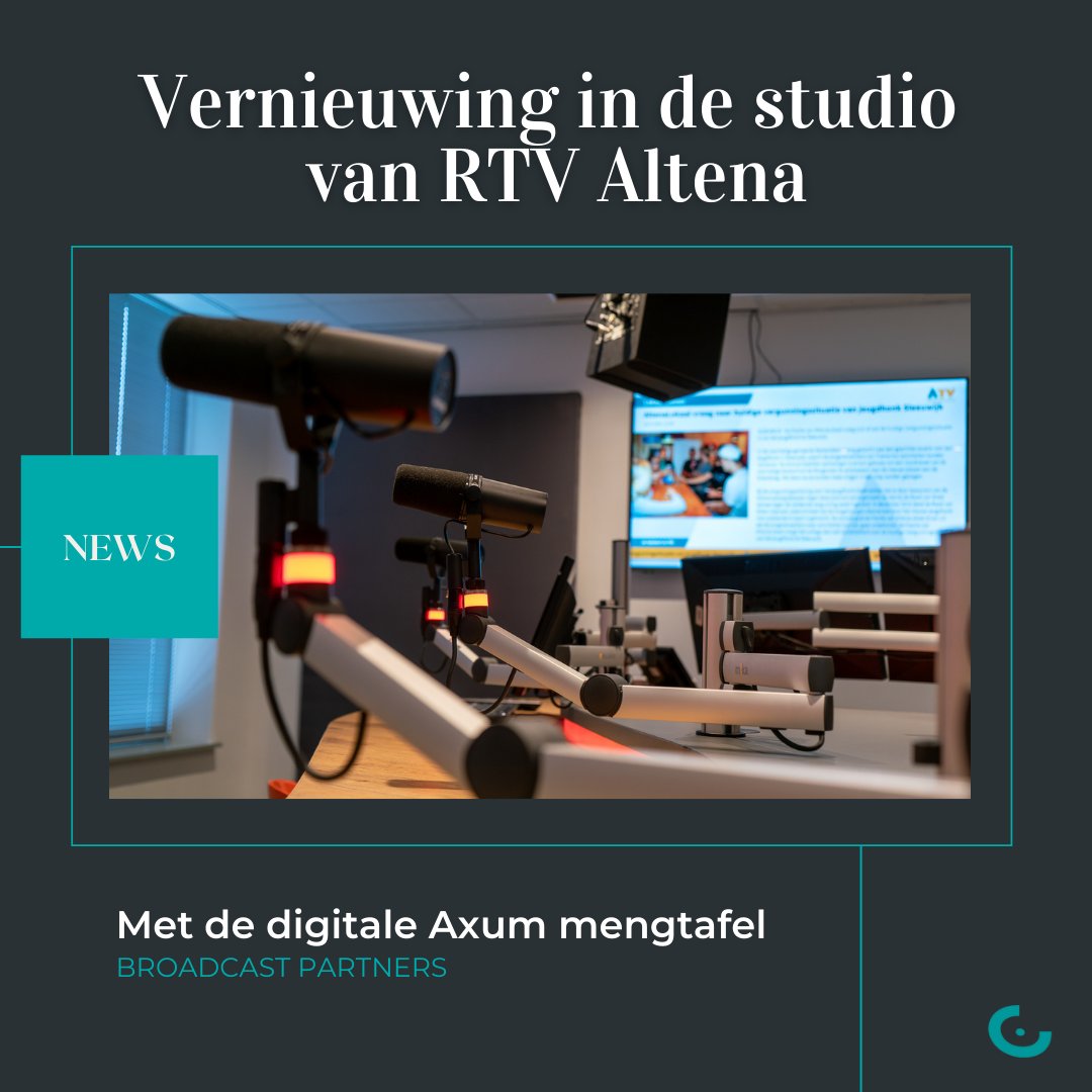 𝐋𝐨𝐤𝐚𝐥𝐞 𝐨𝐦𝐫𝐨𝐞𝐩 𝐑𝐓𝐕 𝐀𝐥𝐭𝐞𝐧𝐚 𝐯𝐞𝐫𝐧𝐢𝐞𝐮𝐰𝐭 𝐝𝐞 𝐬𝐭𝐮𝐝𝐢𝐨! 🔥
We spraken Sander van Strien en Michel Pruijmboom,  over de recente ontwikkelingen binnen RTV Altena: broadcastpartners.nl/nl/news/vernie…