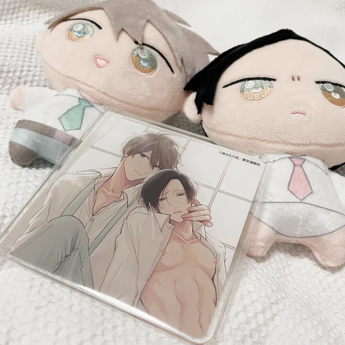 我が家にもぬいちゃん来てくれた🐶👹一緒にカフェ行こうね🤍
コミコミさんの有償特典のコースター!おっきい!
#鬼上司・獄寺さんは暴かれたい。 