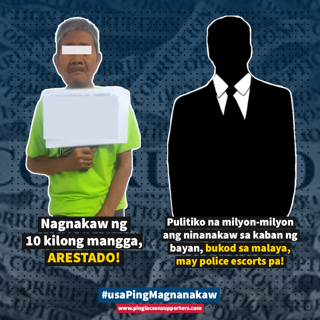 teamping2022's tweet photo. Kung meron mang dapat makulong at magdusa sa dalawa, walang iba kundi ang pulitikong milyon-milyon ang ninanakaw na pera sa kaban ng bayan!

#PingLacson2022
#UubusinAngMagnanakaw
#usaPingMagnanakaw https://t.co/0G2hXWAu03