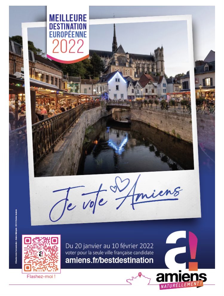 Amiens fait partie des 20 villes retenues , et la seule en France , pour participer au concours European Best Destination 2022 🤩✅ VOTE NOW! europeanbestdestinations.com/european-best-…