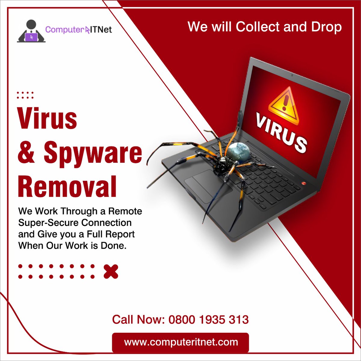 computeritnet's tweet image. Spyware, viruses, and adware.
 That’s why the technicians at ComputerITNET are specially trained to locate and remove viruses and other computer infections without compromising your valuable data.
Visit us- computeritnet.com

#softwareupgrading #ComputerITNET  #virusremoval