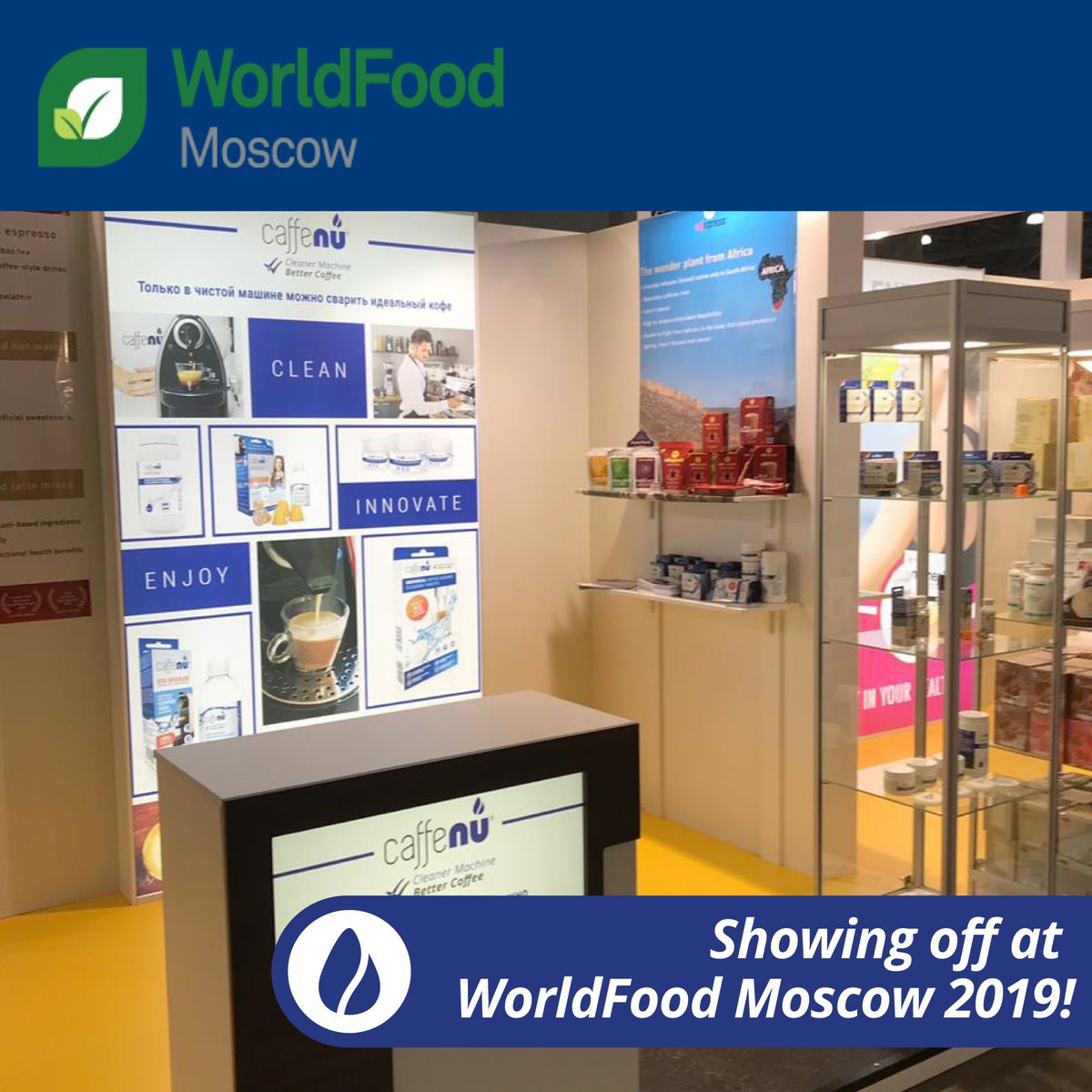caffenu's tweet photo. It was an absolute honour to be able to showcase our wide range of innovative coffee machine cleaning solutions to over 30 000 trade visitors back in 2019! We hope to see you again soon WorldFood! (Happy Emoji)

https://t.co/k9RzeB5ljL

#TBT #WorldFood #TradeShows #ProudMoments https://t.co/xP5q8b9DPP