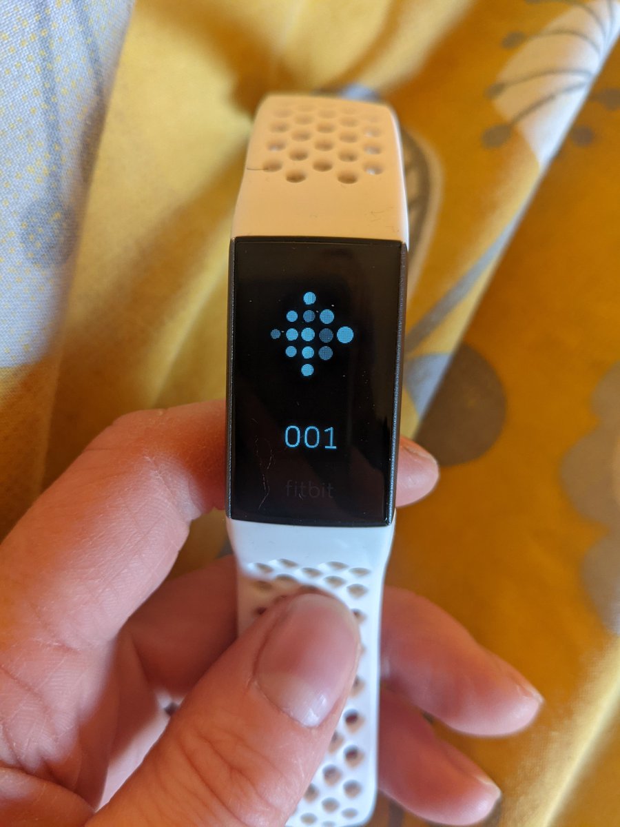 jgaukroger22's tweet photo. @FitbitSupport my Fitbit is just showing this won't do anything else? https://t.co/146ry2QU7f