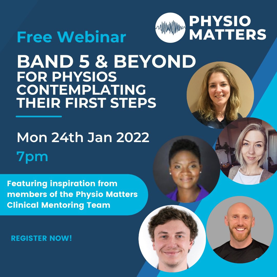 To B5 or not to B5…

75% of tickets gone ahead of our free Monday night webinar!

Get yours here: eventbrite.co.uk/e/band-5-and-b…

and feel free to share with any #studentphysio/NQ clinicians you know!